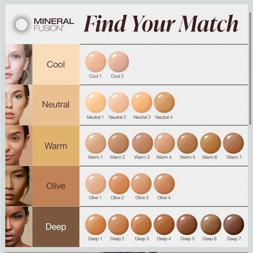 MINERAL FUSION Liquid Foundation - Deep 7 Espresso, NEW